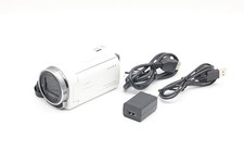 SONY HDR-CX535 HandyCam White Video Camera Camcorder 32GB Tested