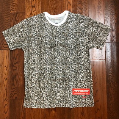 New Supreme Hanes Leopard 2 Pack T-shirt Tee Animal box logo SS19