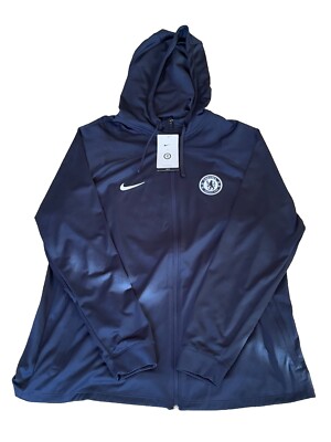 Nike Chelsea FC Full Zip Hoodie Jacket Blue DJ8536-421 Men's Size