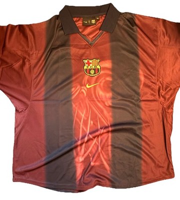 CJ X NIKE X FC BARCELONA RETRO 2000/01 HOMESKELETON JERSEY | eBay