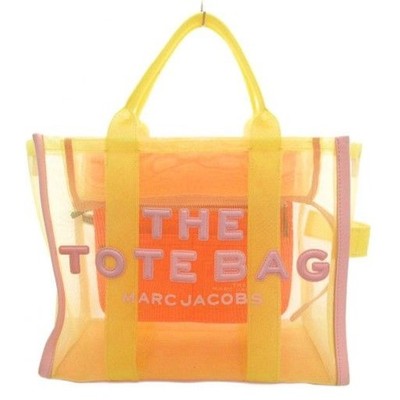 MARC JACOBS THE TOTE BAG Shoulder 2WAY Yellow Orange Pink Used | eBay