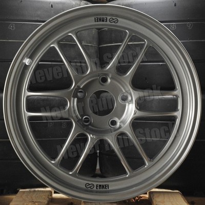 AUTHENTIC ENKEI RPF1 17x8.5 5x114.3 +30 OFFSET SILVER 12 SPOKE