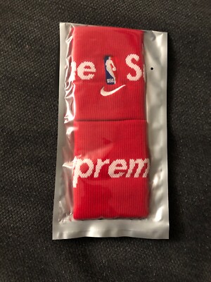 Supreme/Nike/NBA Wristband Red Sold Out Confirmed Ss19 Wk20 | eBay