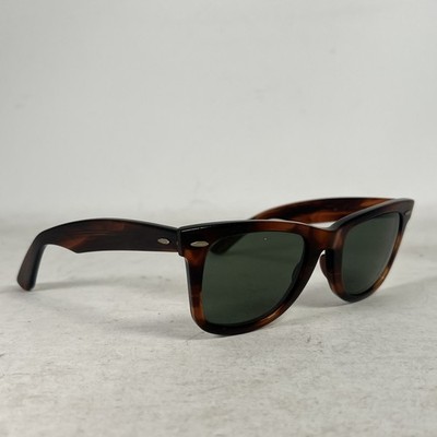 1980's VINTAGE B&L RAY-BAN L2052 XWAS TORTOISE WAYFARERS 5022