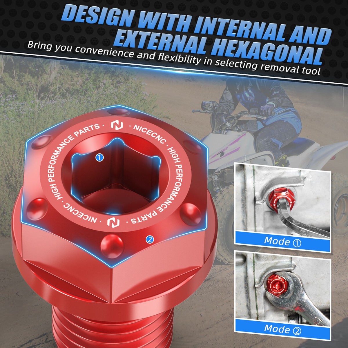 Oil Drain Plug Bolt #92800-12000 For Honda TRX450R 2006-2009