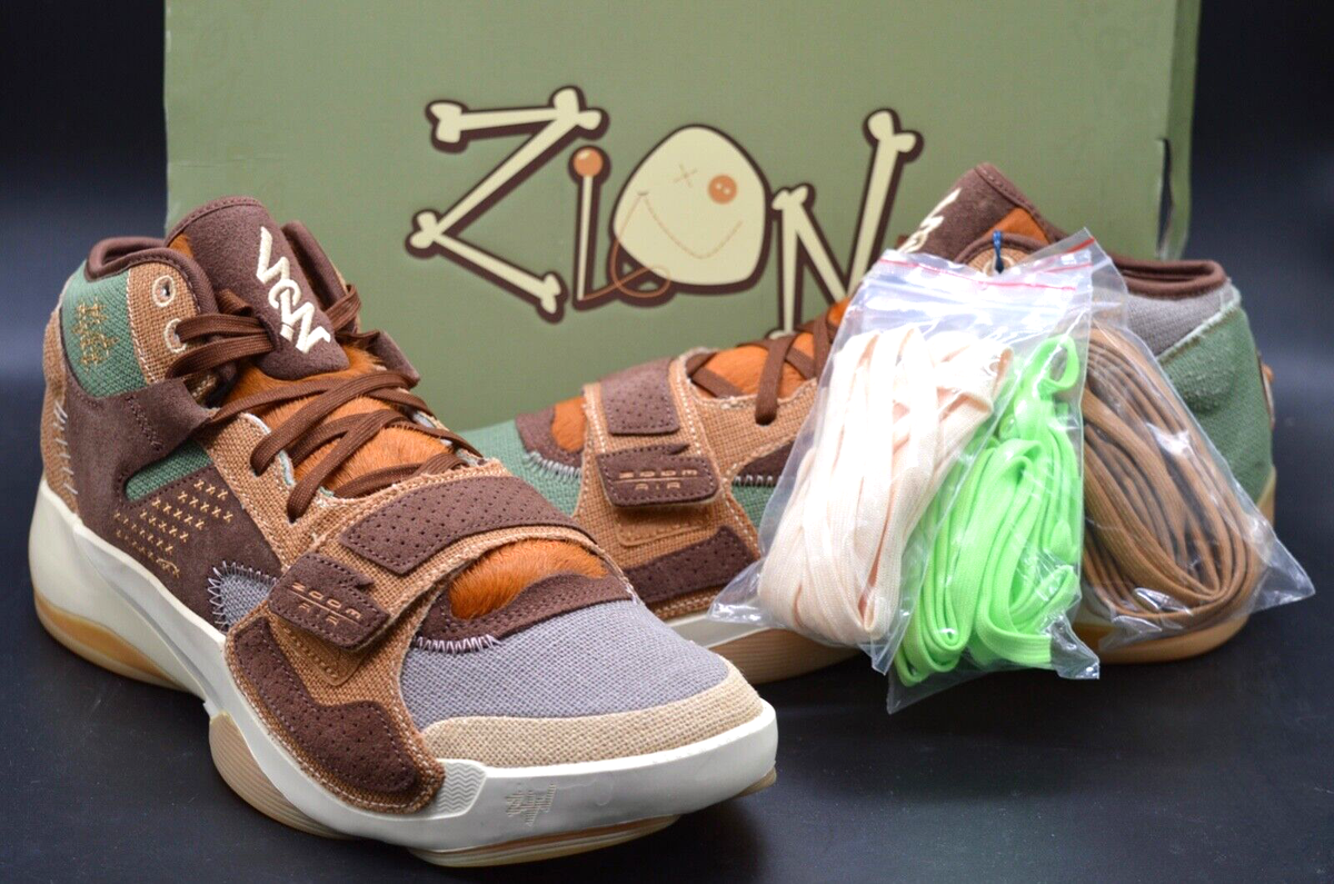 New Nike Air Jordan ZION 2 VooDoo Flax/Muslin-Sesame-Fauna Brown