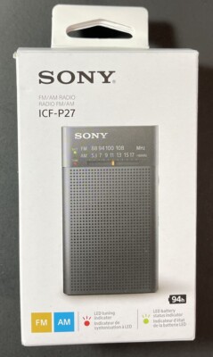 大特価】SONY ICF-P27 FM/AMラジオ ブラック Official Sony AM/FM