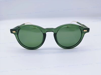 MOSCOT MILTZEN-TT SE EMERALD Gold Frame Green Lenses Sun Glasses