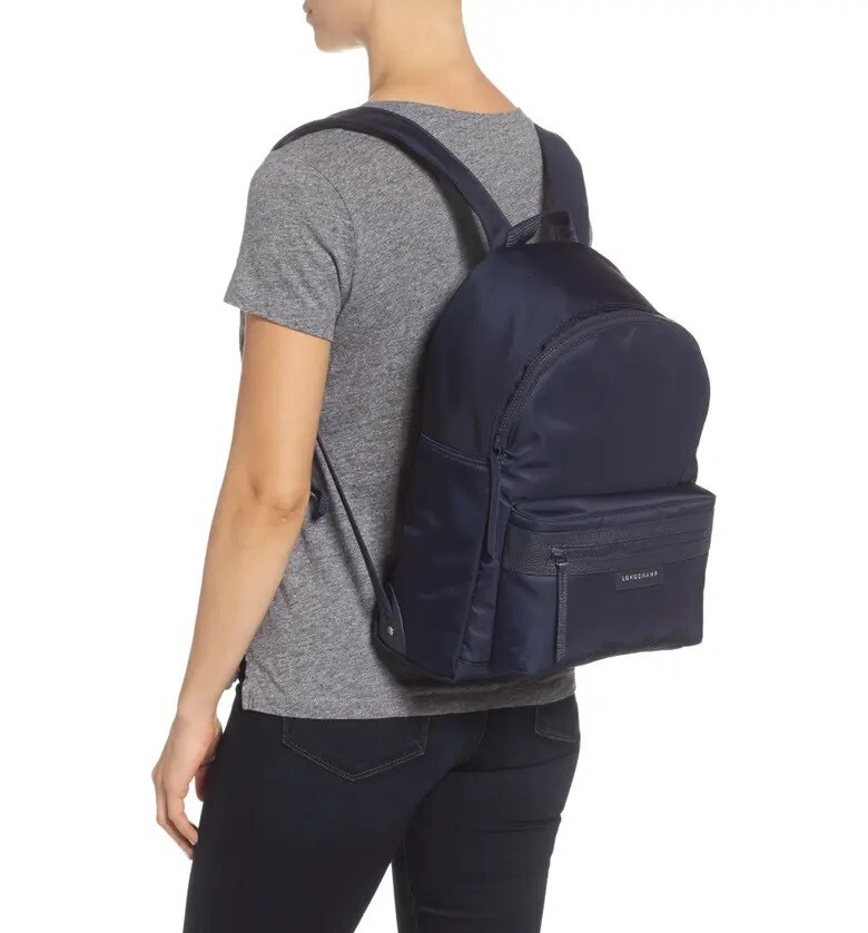 NEW LONGCHAMP Le Pliage Neo Nylon Backpack, NAVY BLUE, MSRP $395