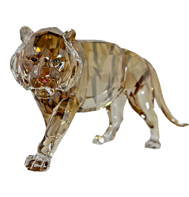 2010 Swarovski Crystal RETIRED Endangered Wildlife Tiger Figurine