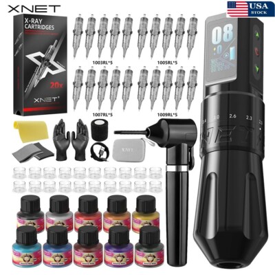 XNET Talos Wireless Tattoo Machine Pen Kit 2.0-4.2mm Adjustable