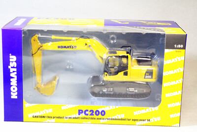 1/50 Scale Komatsu PC200 Hydraulic Excavator Diecast Model Toy