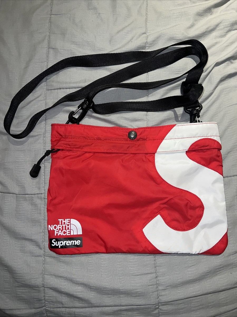 The North Face X Supreme S Logo Crossbody Red Shoulder Bag Used