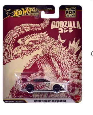 Hot Wheels Premium Pop Culture Godzilla Nissan Skyline GT-R (BNR34
