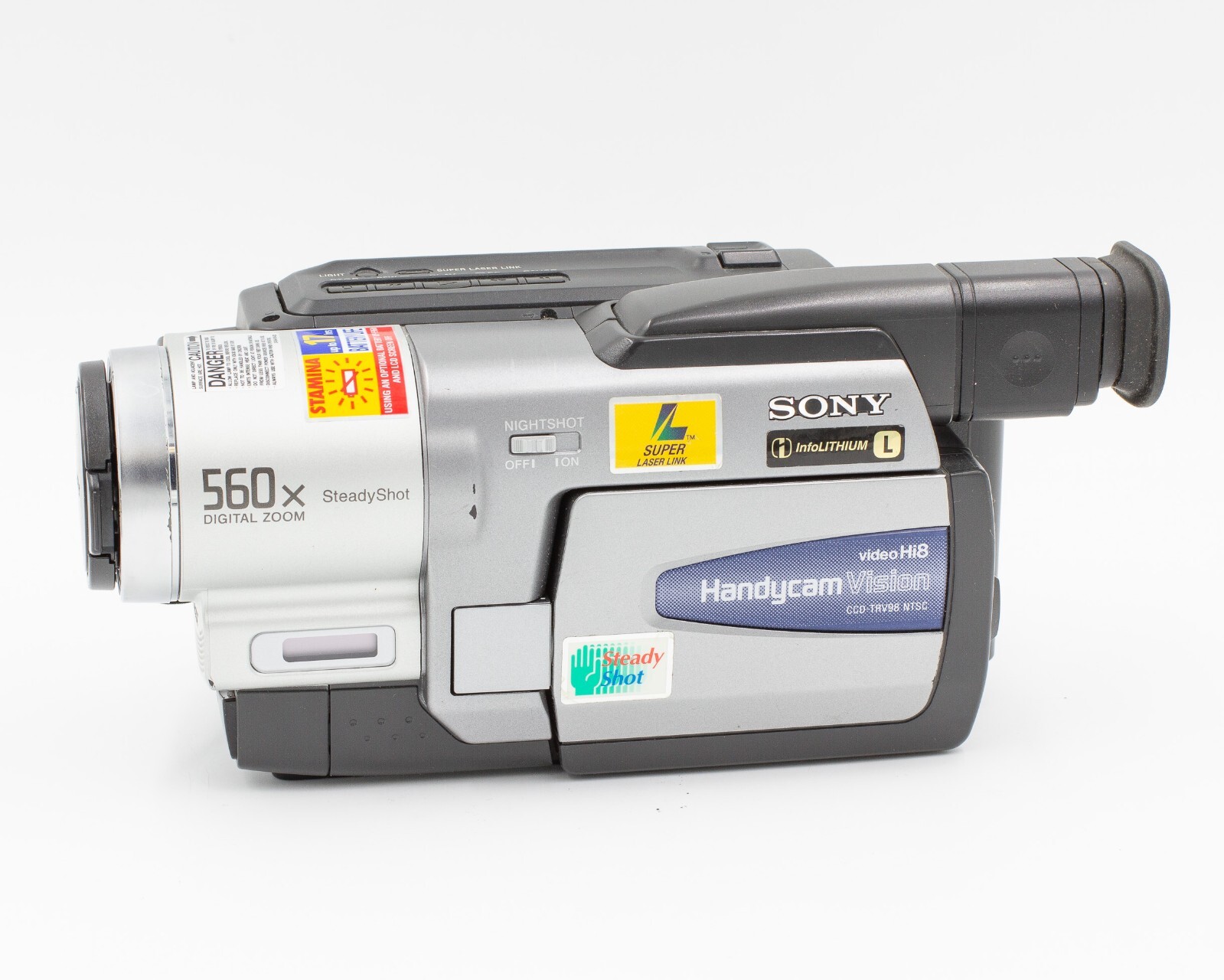 撮影・再生可能】SONY CCD-TRV96 Hi8 ナイトショット 撮影・再生可能