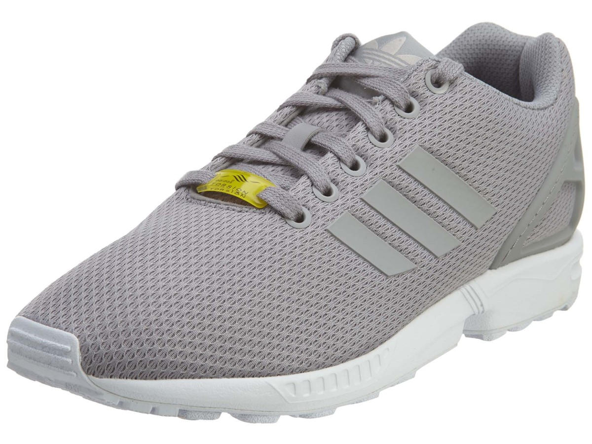 Adidas ZX Flux Aluminum White Mesh Athletic Mens Style :M19838 | eBay