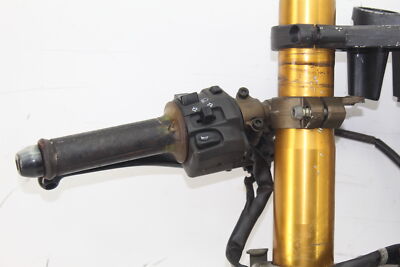 04-05 ZX10R FRONT END FORKS FORK TRIPLE TREE CLAMP TOP BOTTOM LEFT