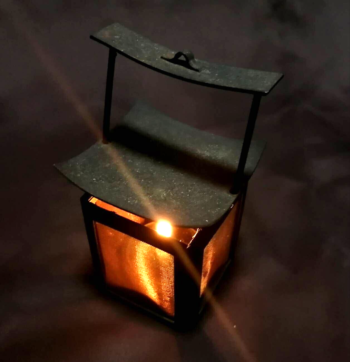 Vintage Japanese Ariake Lantern Light candle stand Rare Antique