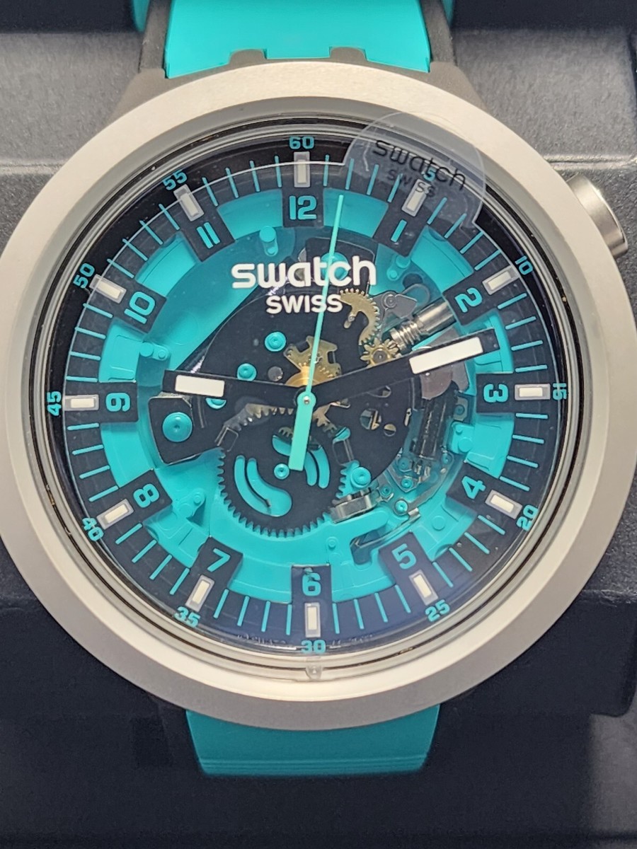 Swatch BIG BOLD IRONY MINT TRIM SB07S111 Swiss Made New | eBay