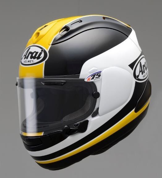 Arai full face helmet TAIRA REPLICA RX-7X YELLOW Tyra Racing
