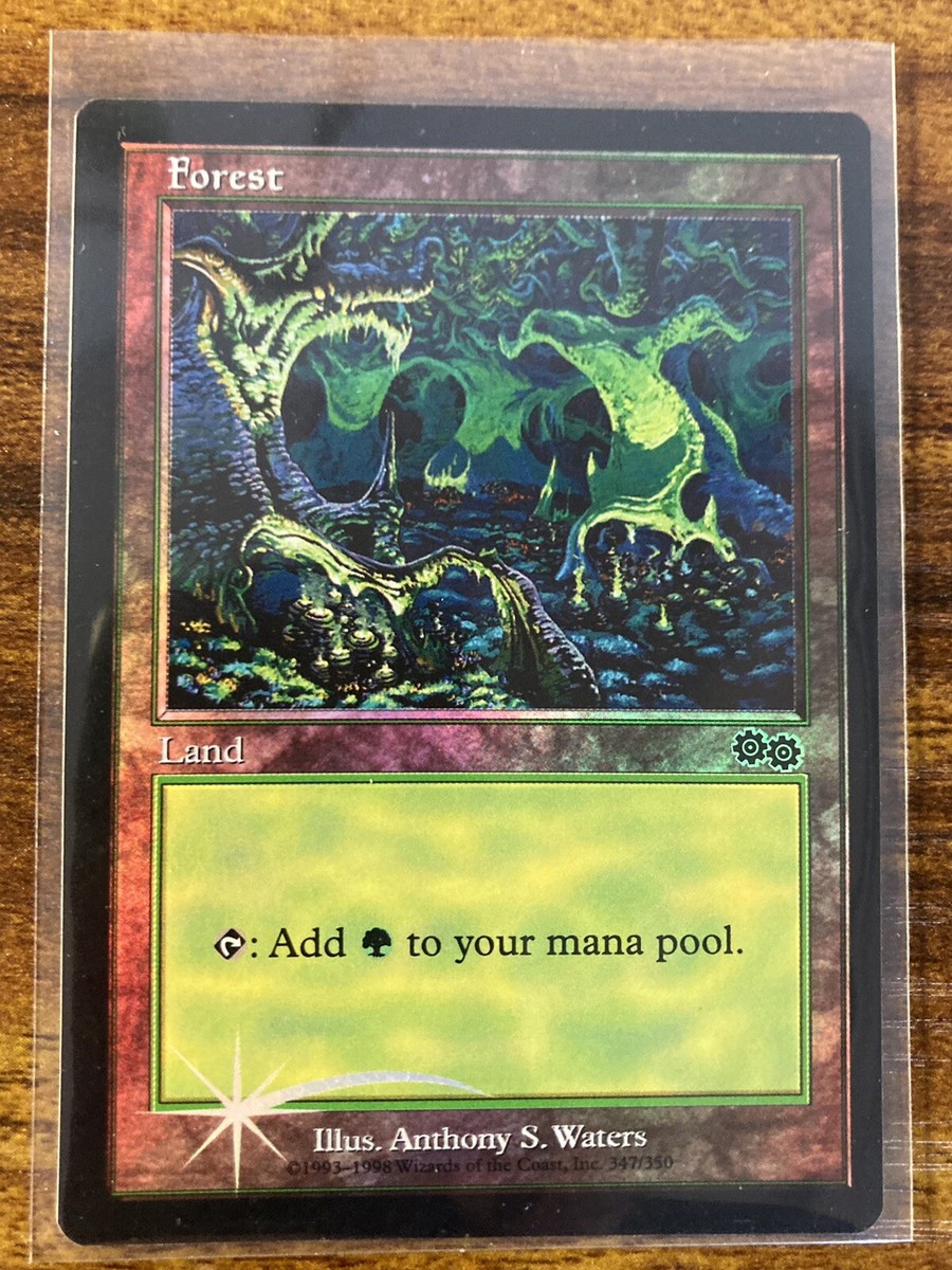 MTG✨Arena League 1998 Promo FOREST FOIL (Urza's Saga)✨NM/MINT