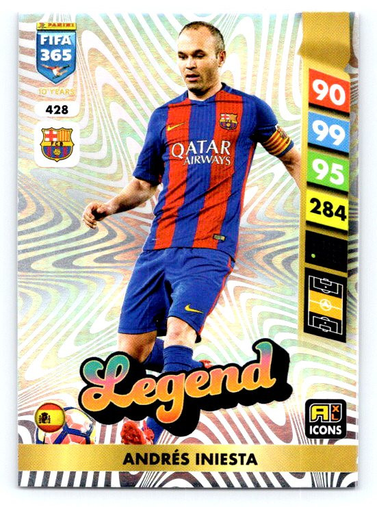 PANINI FIFA 365 Adrenalyn XL 2025 428 Andrés Iniesta Legend | eBay