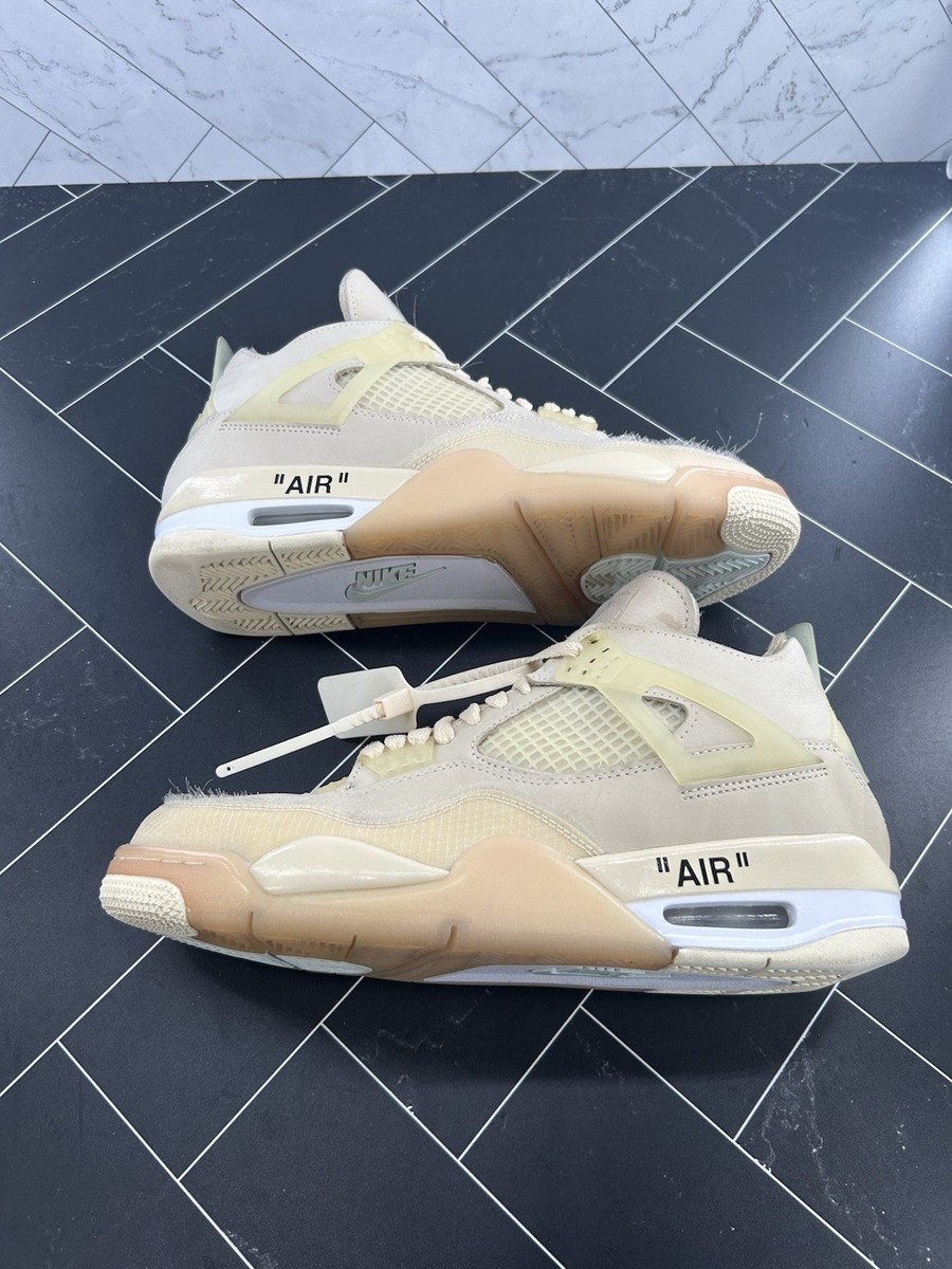 Nike Air Jordan 4 SP x Off-White Mid Sail W Size 11 WMNS 9.5 MENS