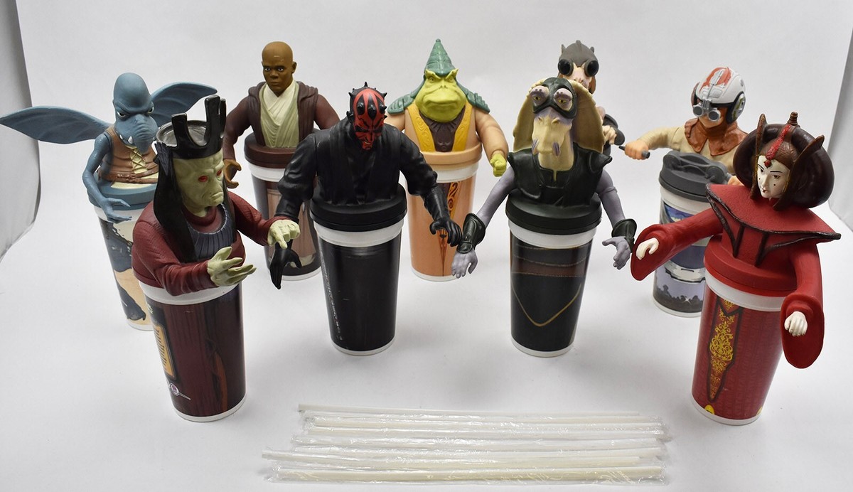 Star Wars Episode I 9 Collectible Cups KFC Pizza Hut Taco Bell +