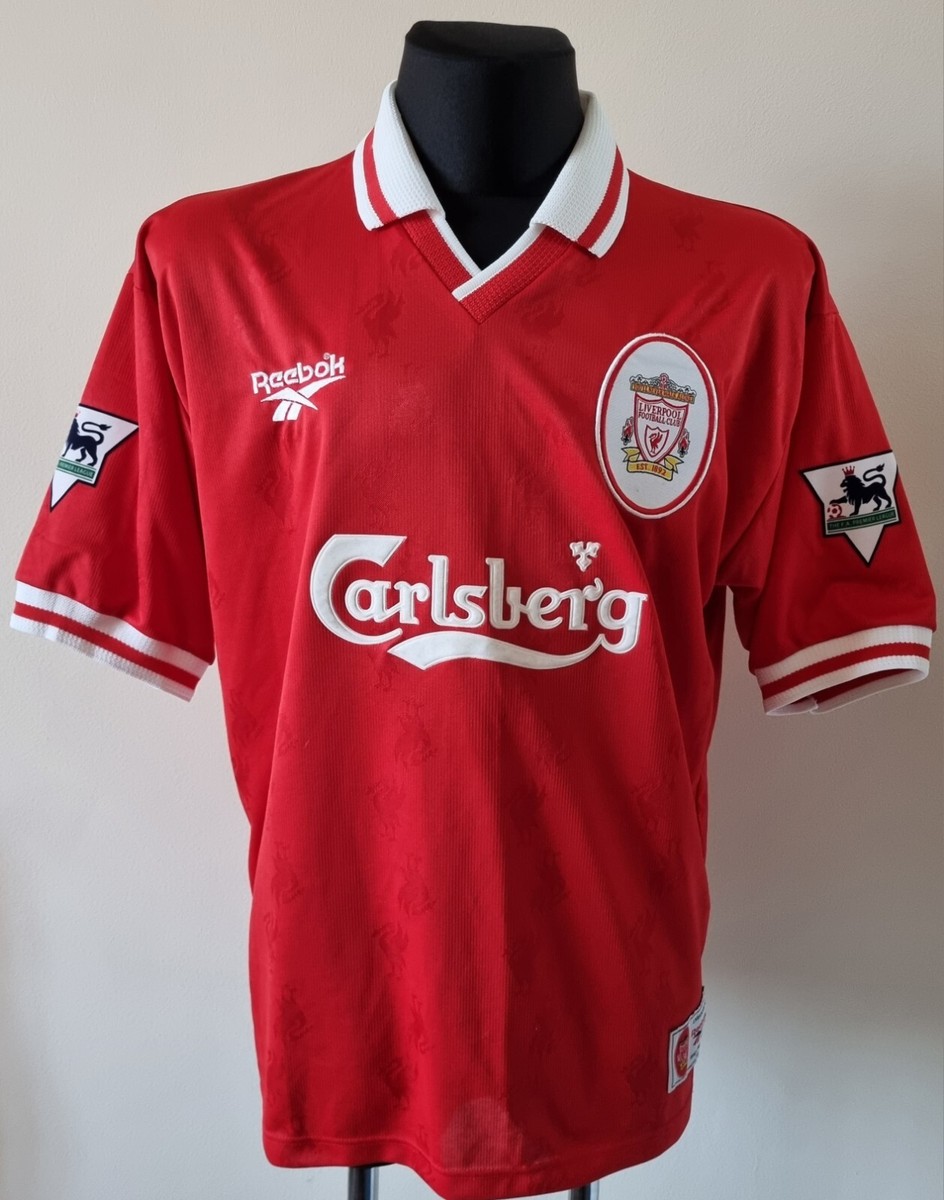 リバプール96~98ユニフォームReebok 42/44 MADE in UK Liverpool 1996