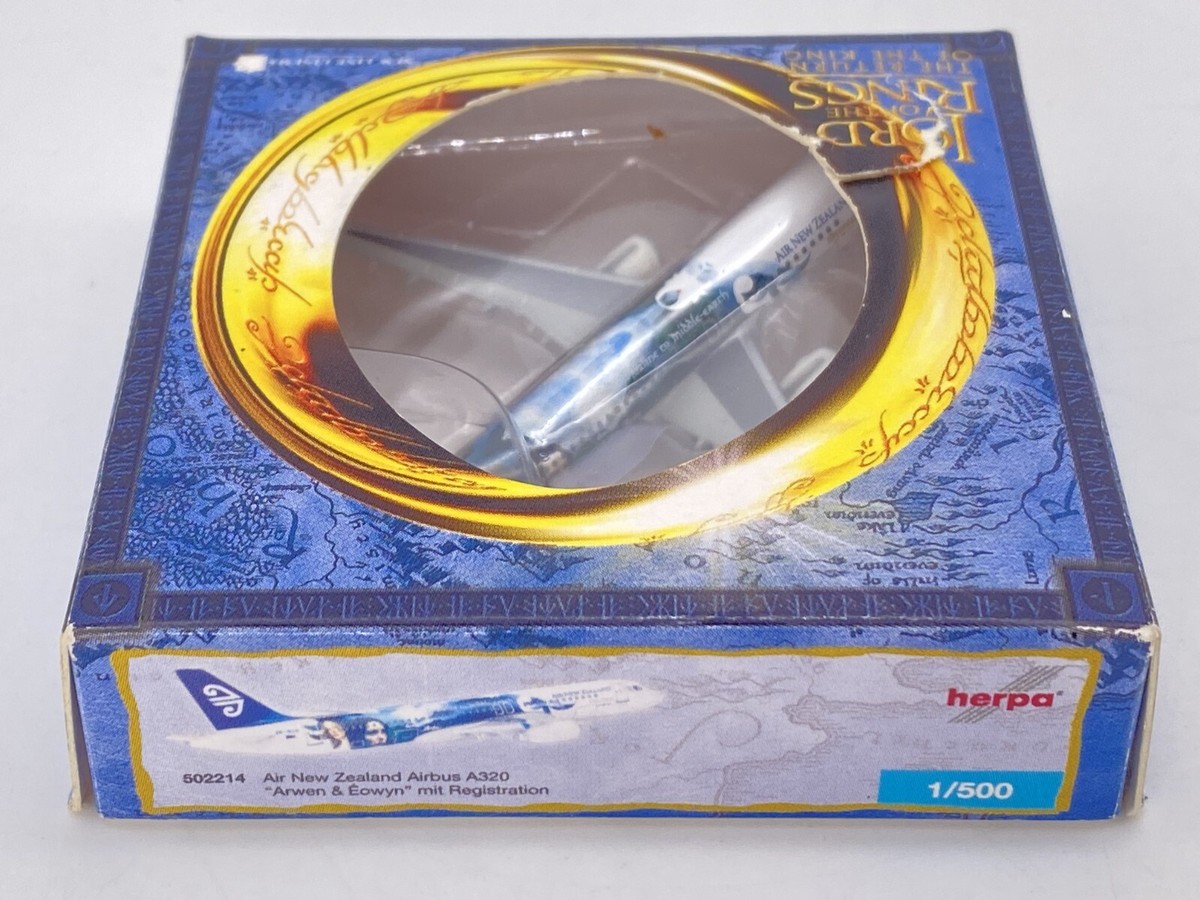 Herpa 502214 Air New Zealand Airbus A320 Lord of the Rings Arwen