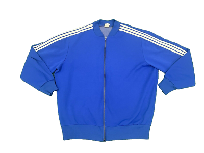 Vintage 70s Adidas Track Jacket Top Zip MADE IN West GERMANY RARE