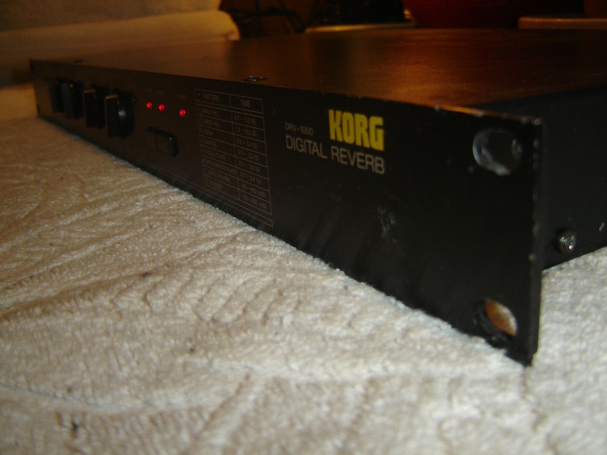Korg DRV-1000, Digital Reverb, Vintage Rack | eBay
