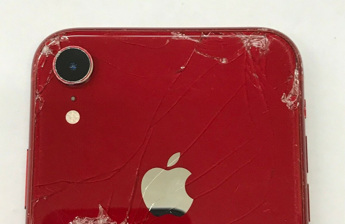 Apple iPhone XR Red Unknown Carrier Cracked LCD *FOR PARTS AS-IS