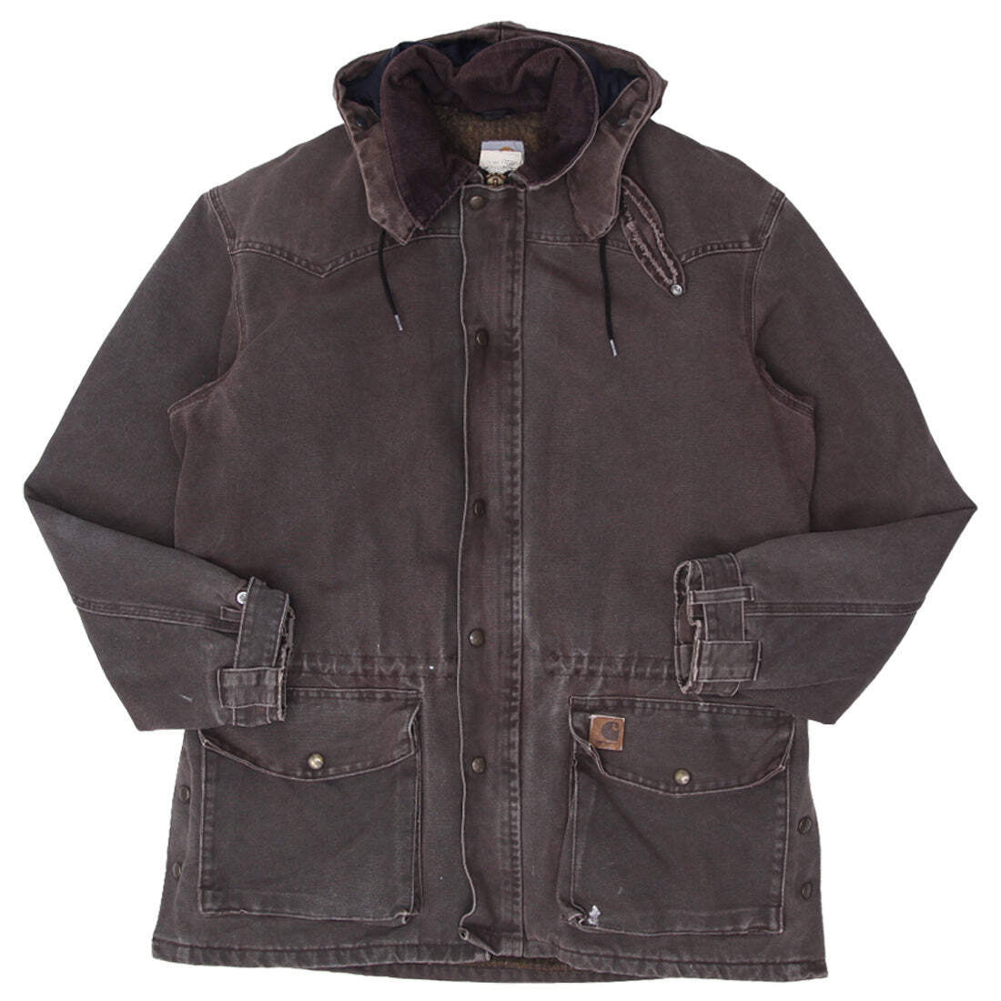 Vintage Carhartt C52 CHT Blanket Lined Chore Utility Hooded Coat