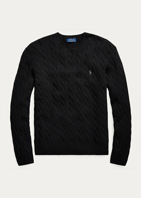 Polo Ralph Lauren Cable-Knit Wool & Cashmere Sweater Black - M