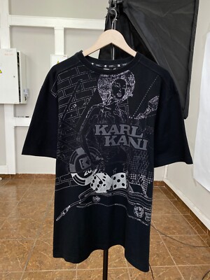 Vintage 90s Karl Kani Rap Big Logo t-shirt Y2K rare size L color