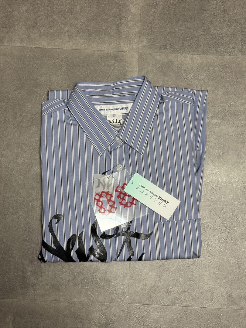 USED BRAND NEW COMME DES GARCONS X ASAP NAST STRIPED SHIRT GOOD | eBay
