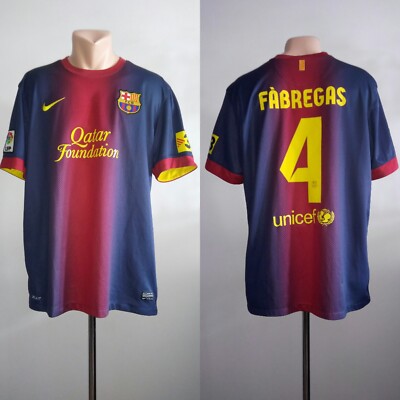 正規・激レア】バルセロナ 12/13 ファブレガス 背番号4 ホーム M FC