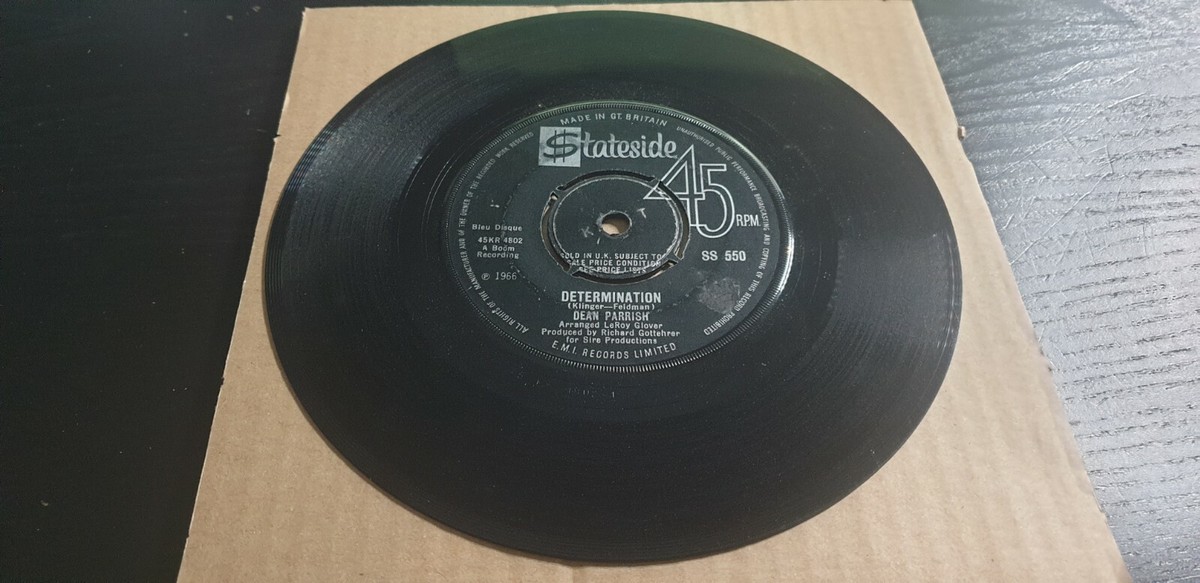 DEAN PARRISH DETERMINATION UK 1966 STATESIDE 45 NORTHERN SOUL 7
