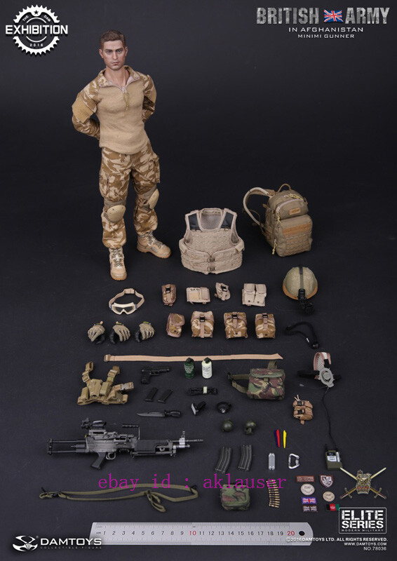 Damtoys 1/6 Dam78036 British Army In Afghanistan Minimi Gunner