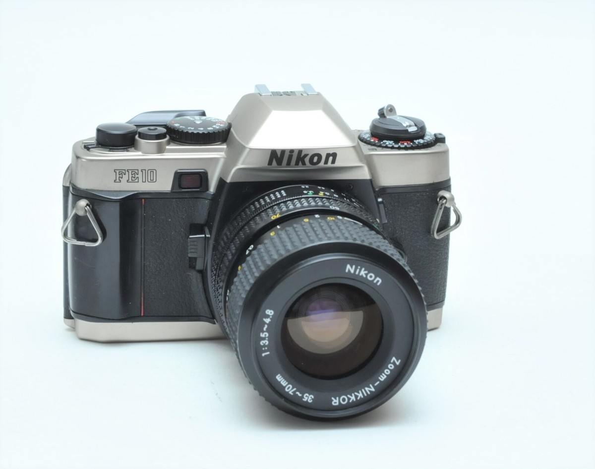 Nikon FM10 35mm SLR Film Camera with 35-70 mm lens Kit * EX