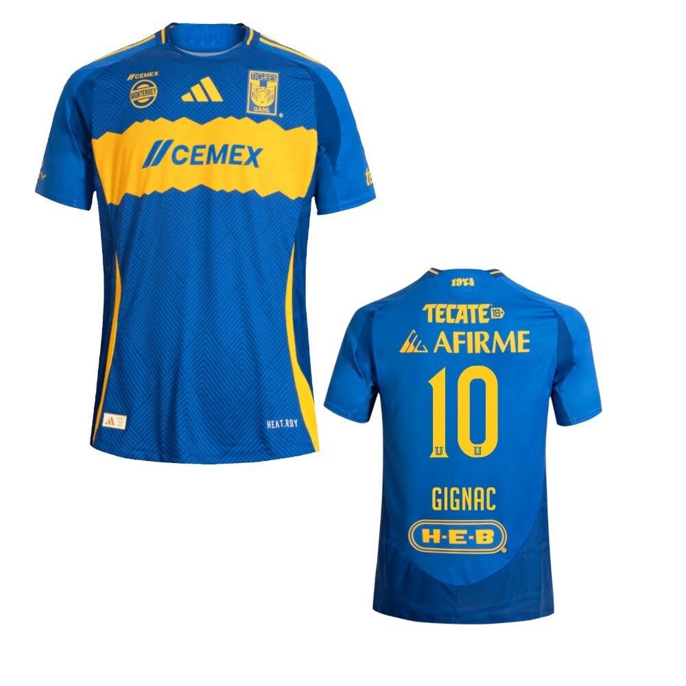 XL Slim Fit Jersey Tigres UANL Away 24 - Adidas - Logo Plat - Blue