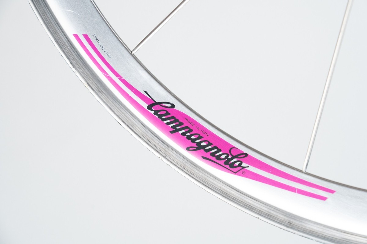 FRONT CAMPAGNOLO SHAMAL 12-HPW TITANIUM WHEEL VINTAGE OLD TUBULAR