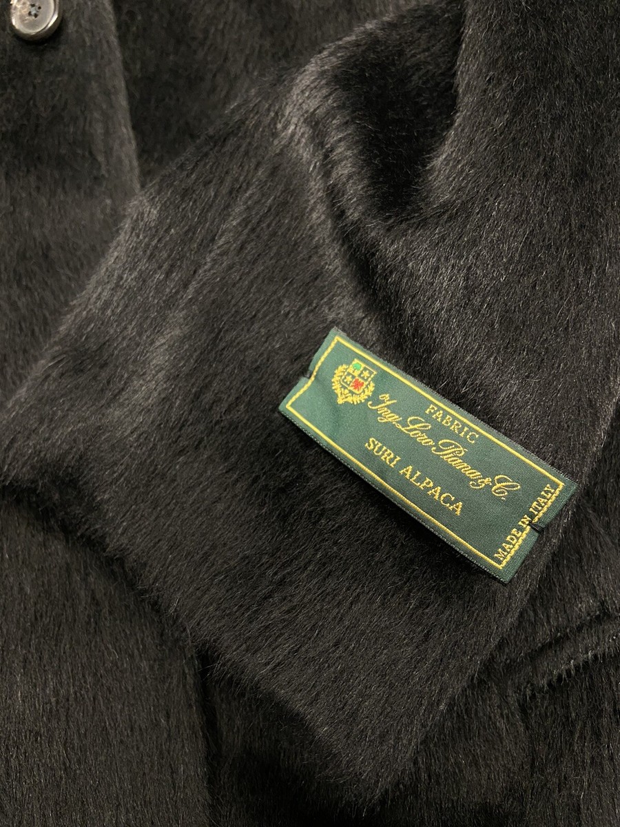 100 Authentic Supreme Loro Piana Alpaca Wool Overcoat Black Size L