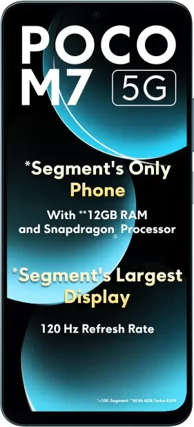 POCO M7 5G (Ocean Blue, 128 GB) (8 GB RAM) | eBay