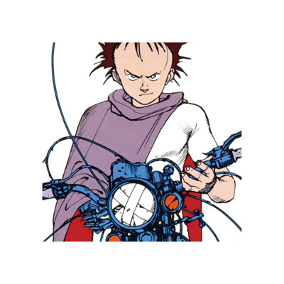 Akira Cyberpunk Tetsuo Shima Motorcycle skeleton Poster Print | eBay