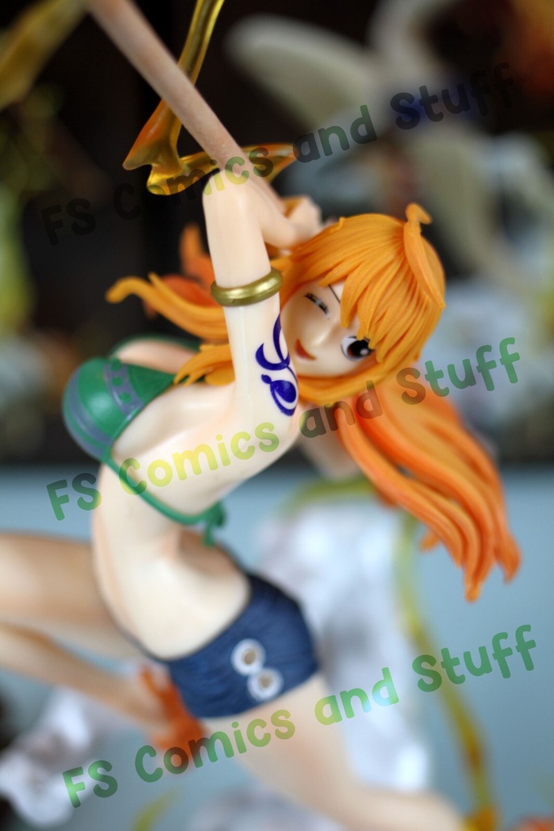 Nami & Zeus w/ Clima-Tact Weapon -'One Piece' Anime - 12 inch PVC