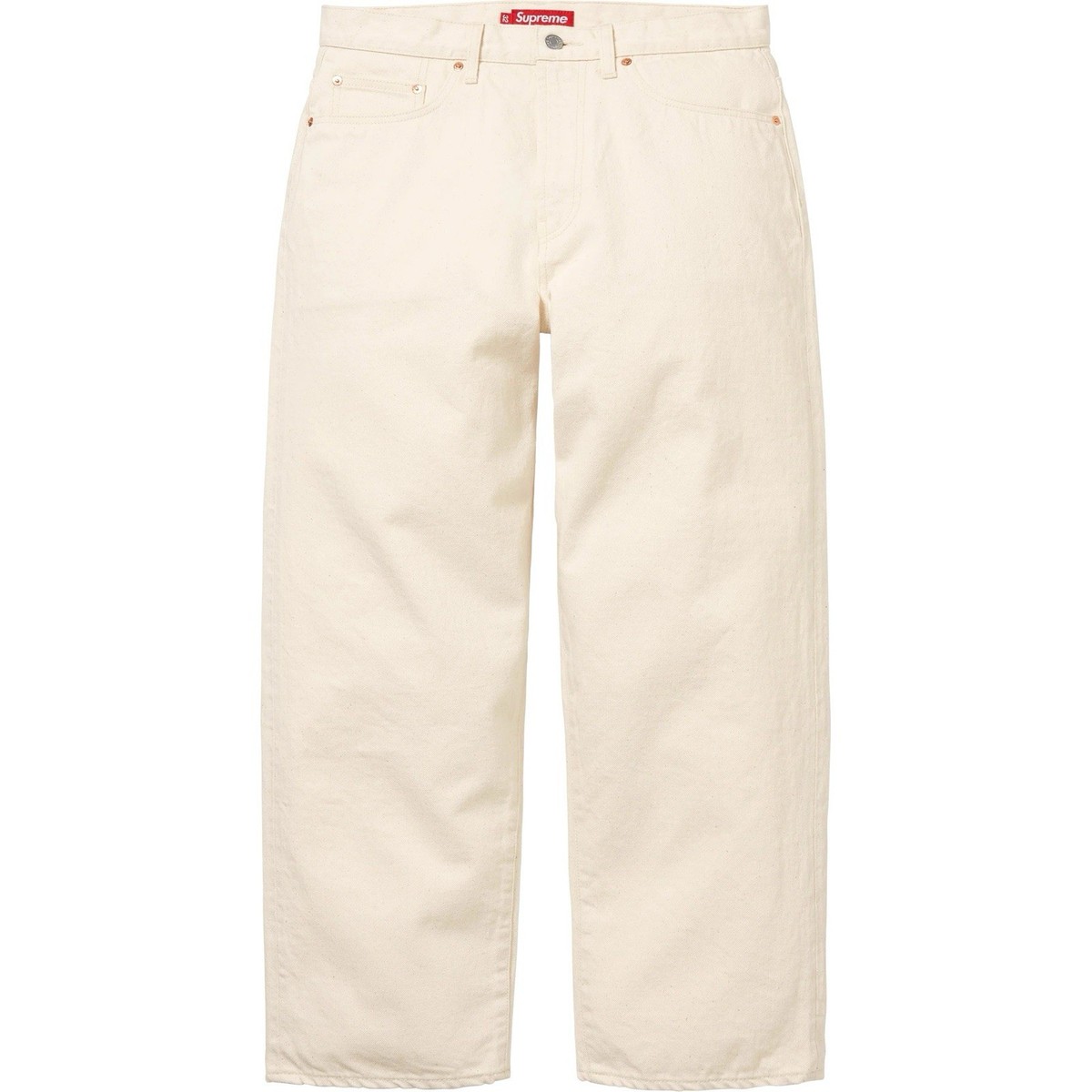 Supreme BAGGY SELVEDGE JEAN Size 34 in Natural Denim Jeans SS25