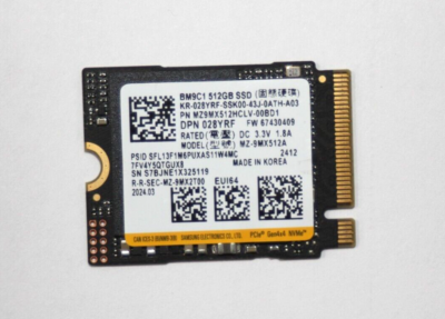 Lot of 5 Samsung M.2 NVMe 2230 512GB SSD PCIe Gen4 100% Health | eBay