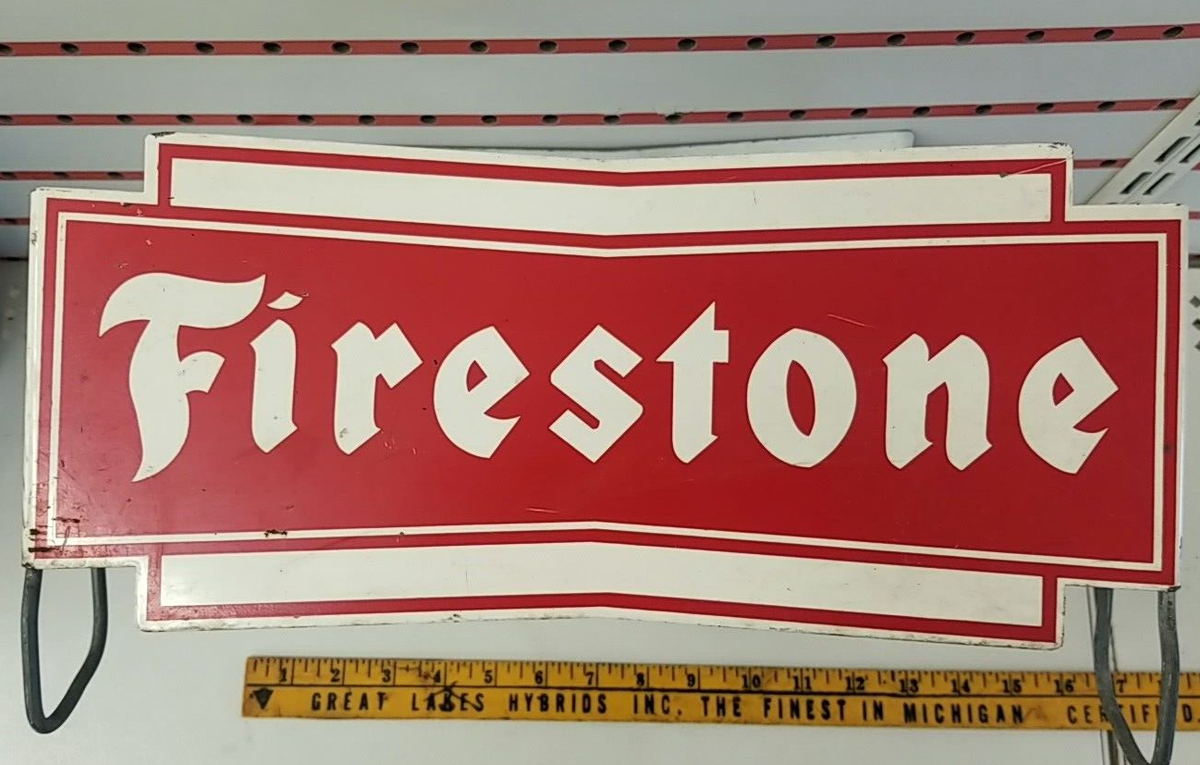 Firestone ヴィンテージ看板 50s〜60sアメリカ製 Firestone